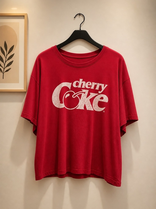 Torrid Curve Tops - Cherry Coke Logo Tee - Red